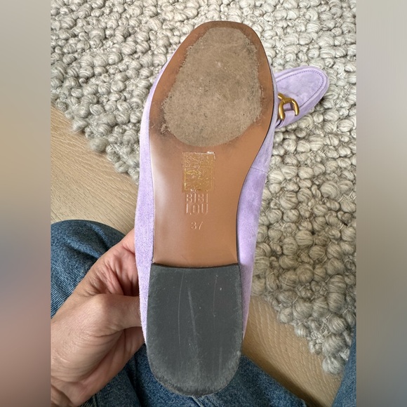 Bibi Lou Zagreb loafers in light purple suede. Lightly worn. - Picture 2 of 5
